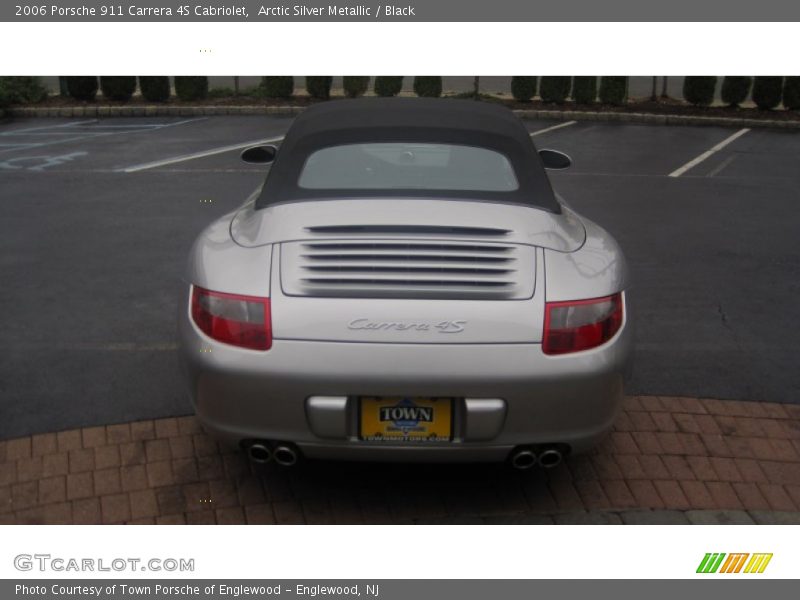 Arctic Silver Metallic / Black 2006 Porsche 911 Carrera 4S Cabriolet