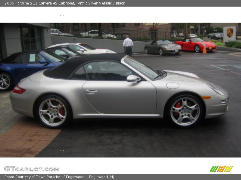 Arctic Silver Metallic / Black 2006 Porsche 911 Carrera 4S Cabriolet