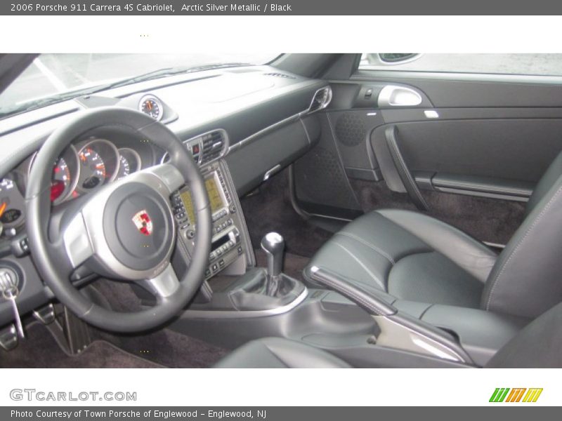 Arctic Silver Metallic / Black 2006 Porsche 911 Carrera 4S Cabriolet