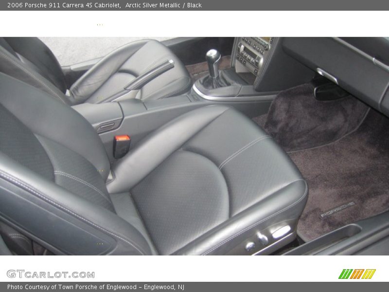Arctic Silver Metallic / Black 2006 Porsche 911 Carrera 4S Cabriolet