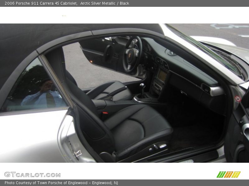 Arctic Silver Metallic / Black 2006 Porsche 911 Carrera 4S Cabriolet