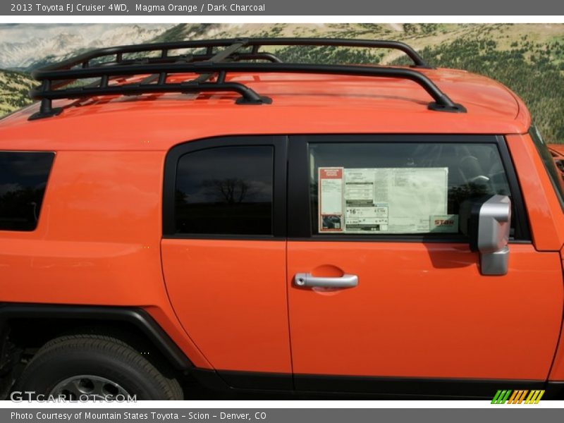Magma Orange / Dark Charcoal 2013 Toyota FJ Cruiser 4WD