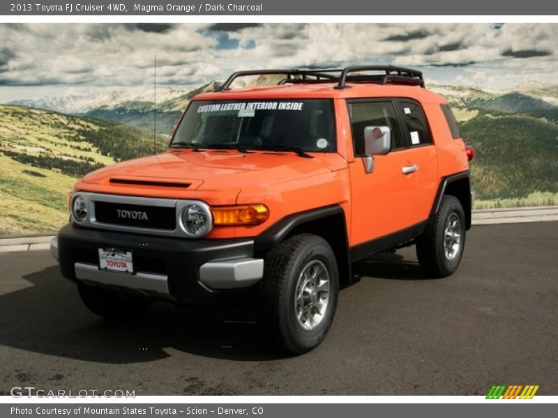 Magma Orange / Dark Charcoal 2013 Toyota FJ Cruiser 4WD