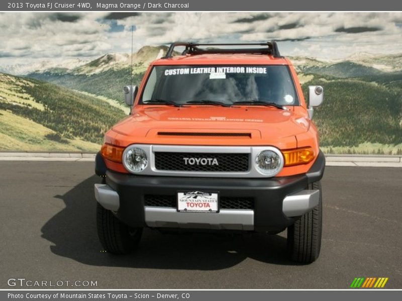 Magma Orange / Dark Charcoal 2013 Toyota FJ Cruiser 4WD