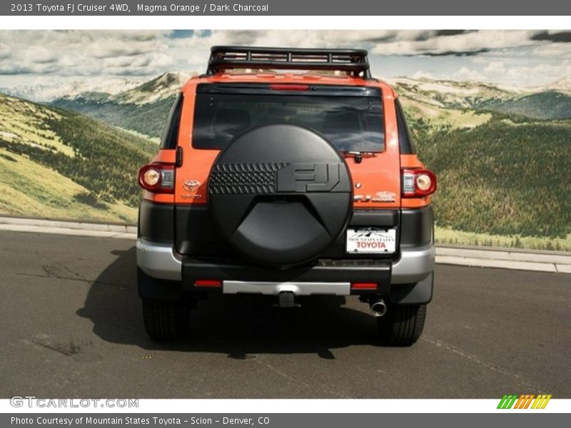 Magma Orange / Dark Charcoal 2013 Toyota FJ Cruiser 4WD