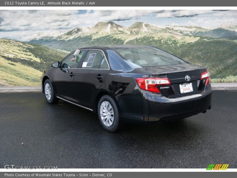 Attitude Black Metallic / Ash 2012 Toyota Camry LE