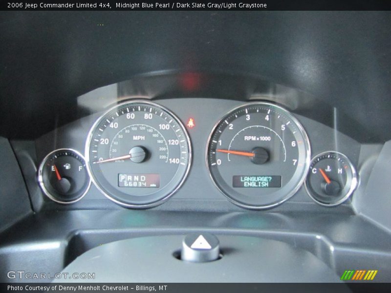 Midnight Blue Pearl / Dark Slate Gray/Light Graystone 2006 Jeep Commander Limited 4x4