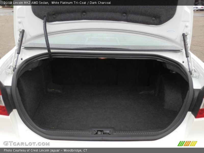 White Platinum Tri-Coat / Dark Charcoal 2009 Lincoln MKZ AWD Sedan