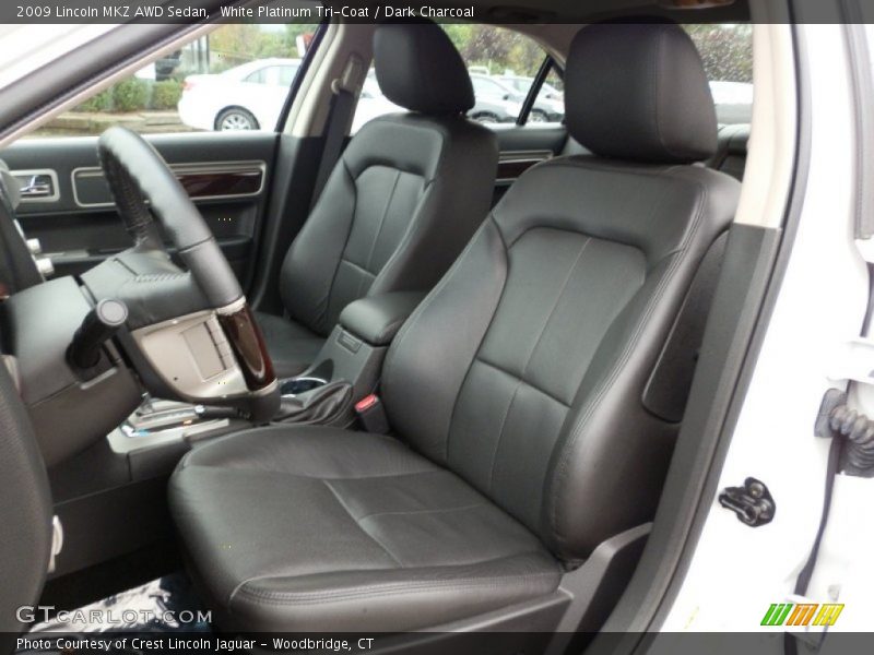White Platinum Tri-Coat / Dark Charcoal 2009 Lincoln MKZ AWD Sedan