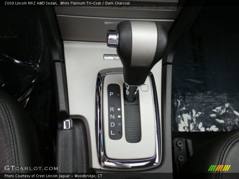 White Platinum Tri-Coat / Dark Charcoal 2009 Lincoln MKZ AWD Sedan