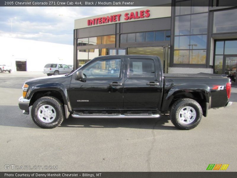Black / Medium Dark Pewter 2005 Chevrolet Colorado Z71 Crew Cab 4x4