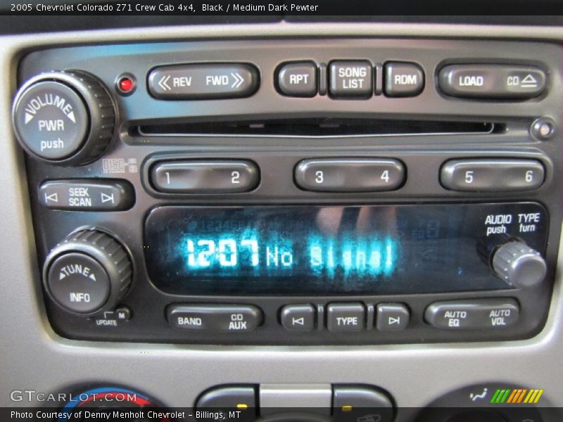 Black / Medium Dark Pewter 2005 Chevrolet Colorado Z71 Crew Cab 4x4