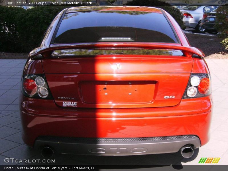 Spice Red Metallic / Black 2006 Pontiac GTO Coupe
