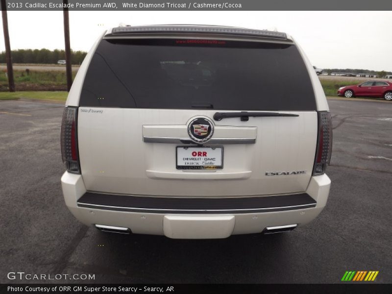 White Diamond Tricoat / Cashmere/Cocoa 2013 Cadillac Escalade Premium AWD