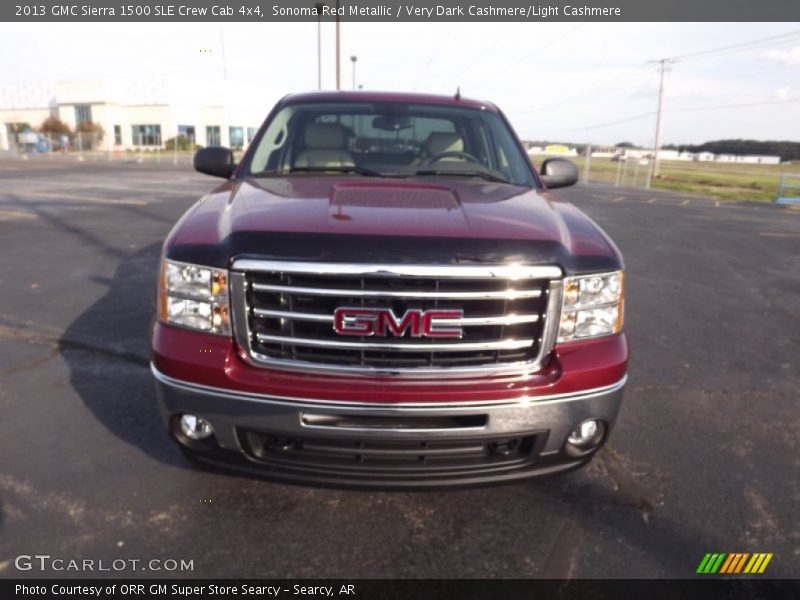 Sonoma Red Metallic / Very Dark Cashmere/Light Cashmere 2013 GMC Sierra 1500 SLE Crew Cab 4x4