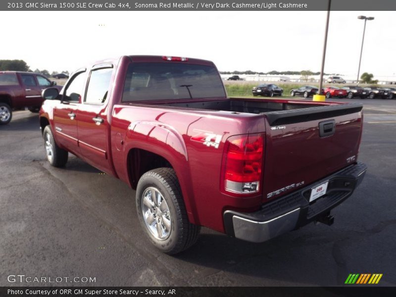Sonoma Red Metallic / Very Dark Cashmere/Light Cashmere 2013 GMC Sierra 1500 SLE Crew Cab 4x4