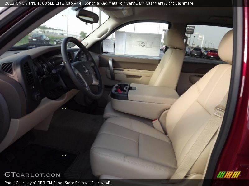 Sonoma Red Metallic / Very Dark Cashmere/Light Cashmere 2013 GMC Sierra 1500 SLE Crew Cab 4x4