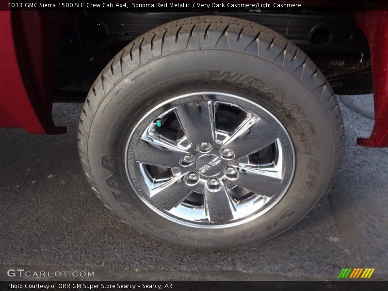 Sonoma Red Metallic / Very Dark Cashmere/Light Cashmere 2013 GMC Sierra 1500 SLE Crew Cab 4x4