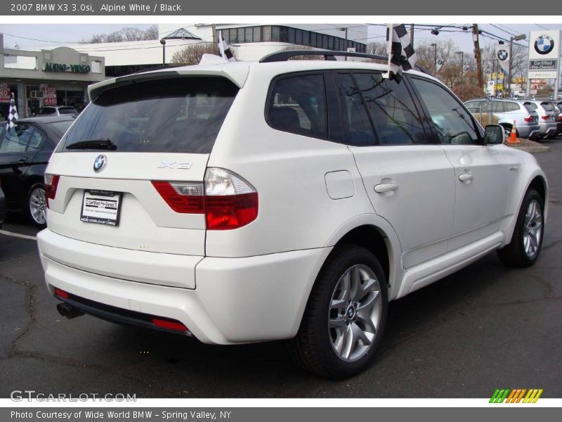 Alpine White / Black 2007 BMW X3 3.0si