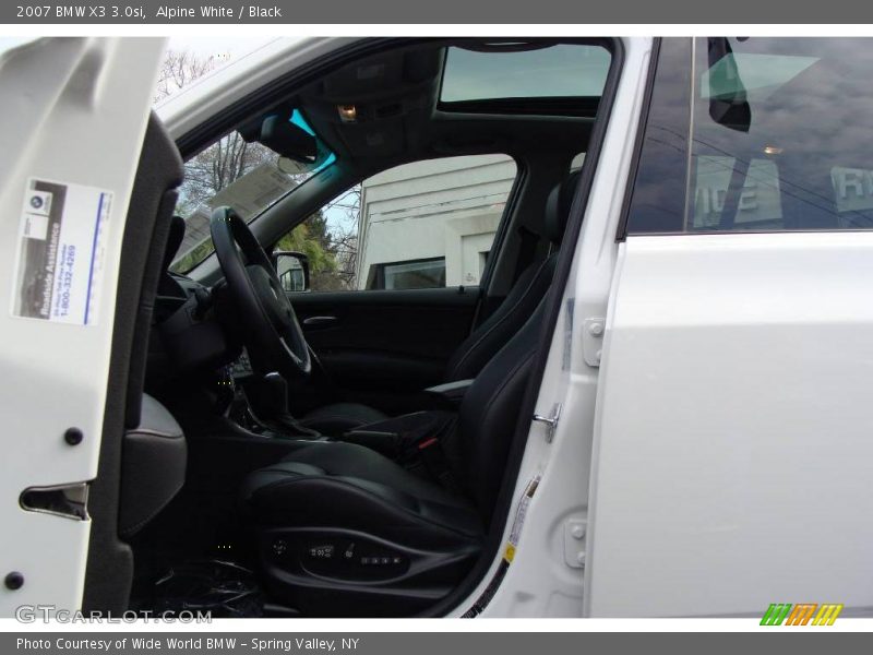 Alpine White / Black 2007 BMW X3 3.0si