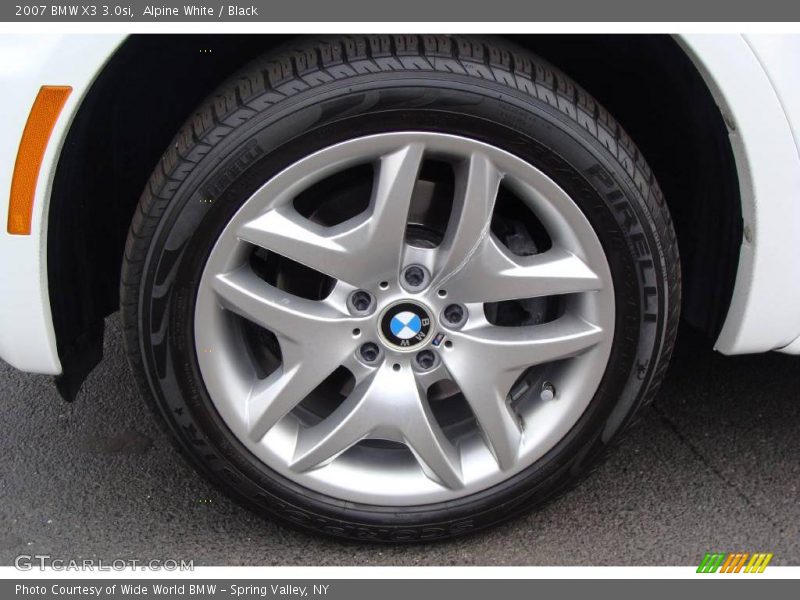 Alpine White / Black 2007 BMW X3 3.0si