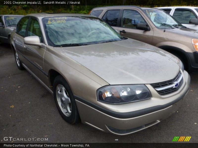Sandrift Metallic / Neutral 2001 Chevrolet Impala LS