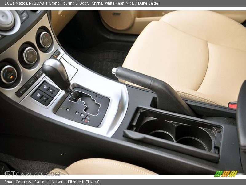 Crystal White Pearl Mica / Dune Beige 2011 Mazda MAZDA3 s Grand Touring 5 Door