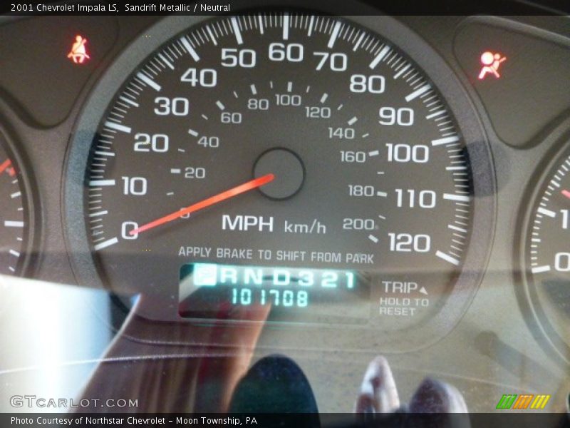 Sandrift Metallic / Neutral 2001 Chevrolet Impala LS
