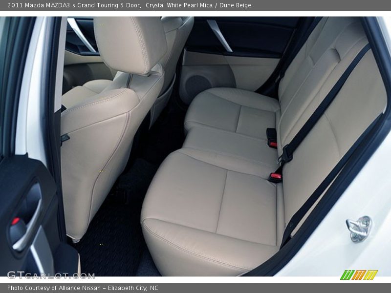 Crystal White Pearl Mica / Dune Beige 2011 Mazda MAZDA3 s Grand Touring 5 Door