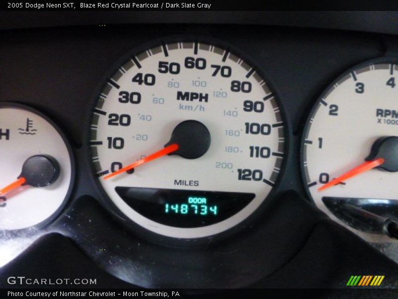 Blaze Red Crystal Pearlcoat / Dark Slate Gray 2005 Dodge Neon SXT
