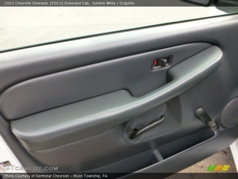 Summit White / Graphite 2001 Chevrolet Silverado 1500 LS Extended Cab