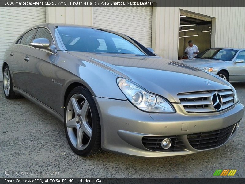 Pewter Metallic / AMG Charcoal Nappa Leather 2006 Mercedes-Benz CLS 55 AMG