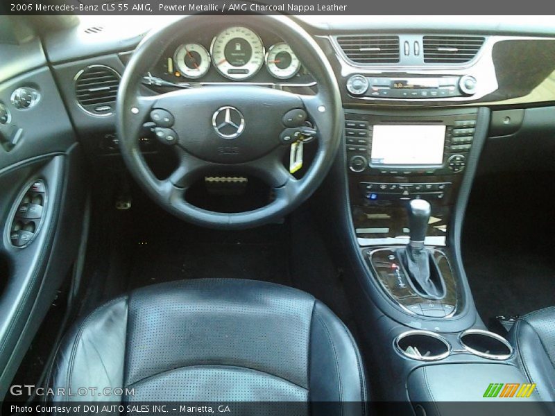 Pewter Metallic / AMG Charcoal Nappa Leather 2006 Mercedes-Benz CLS 55 AMG