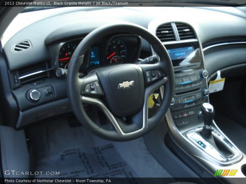 Black Granite Metallic / Jet Black/Titanium 2013 Chevrolet Malibu LS