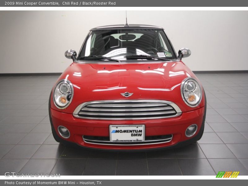 Chili Red / Black/Rooster Red 2009 Mini Cooper Convertible