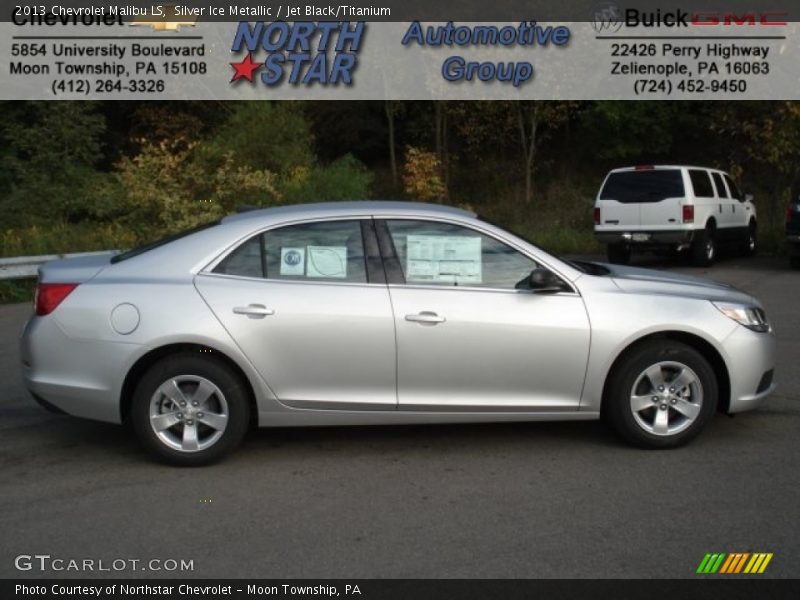 Silver Ice Metallic / Jet Black/Titanium 2013 Chevrolet Malibu LS