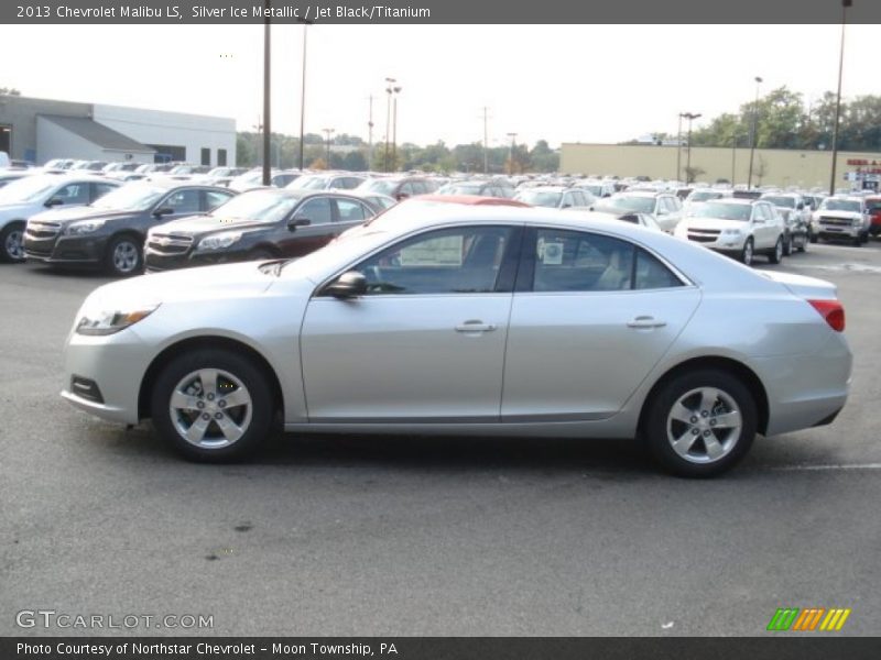 Silver Ice Metallic / Jet Black/Titanium 2013 Chevrolet Malibu LS