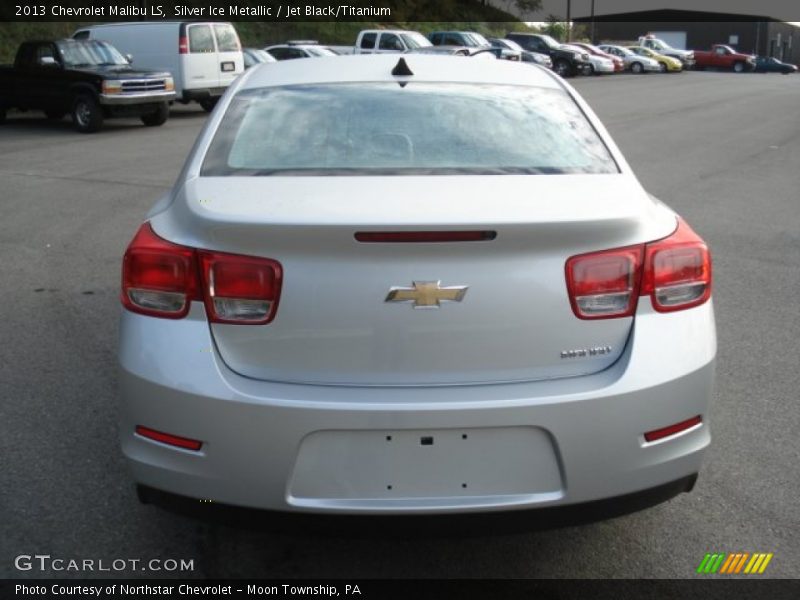 Silver Ice Metallic / Jet Black/Titanium 2013 Chevrolet Malibu LS