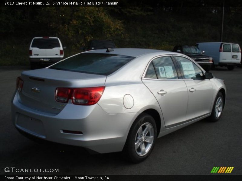 Silver Ice Metallic / Jet Black/Titanium 2013 Chevrolet Malibu LS