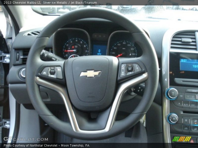 Silver Ice Metallic / Jet Black/Titanium 2013 Chevrolet Malibu LS