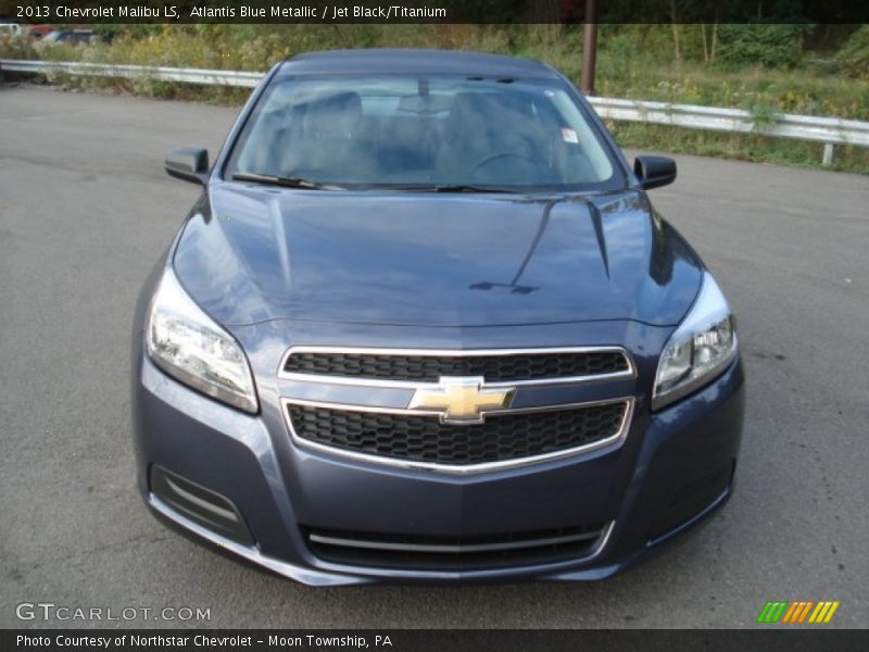 Atlantis Blue Metallic / Jet Black/Titanium 2013 Chevrolet Malibu LS