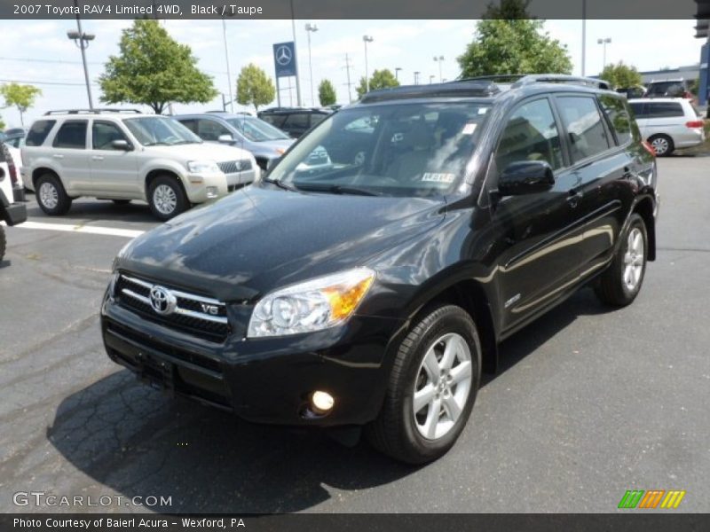 Black / Taupe 2007 Toyota RAV4 Limited 4WD