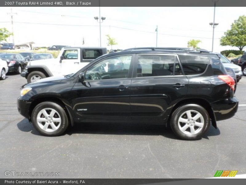 Black / Taupe 2007 Toyota RAV4 Limited 4WD
