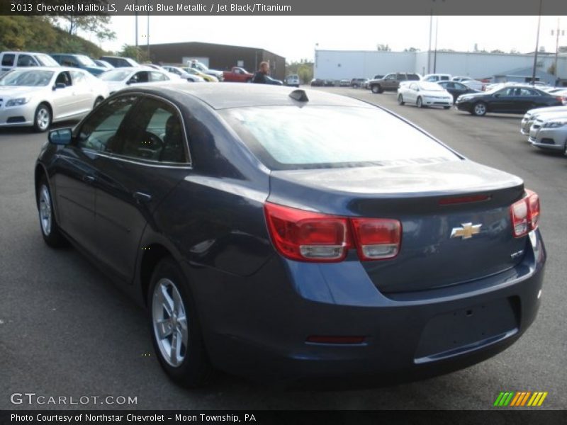 Atlantis Blue Metallic / Jet Black/Titanium 2013 Chevrolet Malibu LS