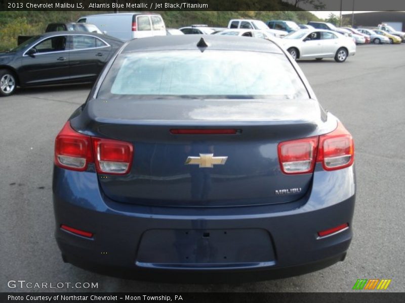 Atlantis Blue Metallic / Jet Black/Titanium 2013 Chevrolet Malibu LS