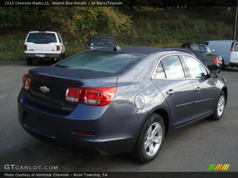 Atlantis Blue Metallic / Jet Black/Titanium 2013 Chevrolet Malibu LS