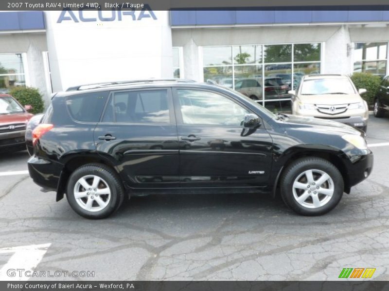 Black / Taupe 2007 Toyota RAV4 Limited 4WD