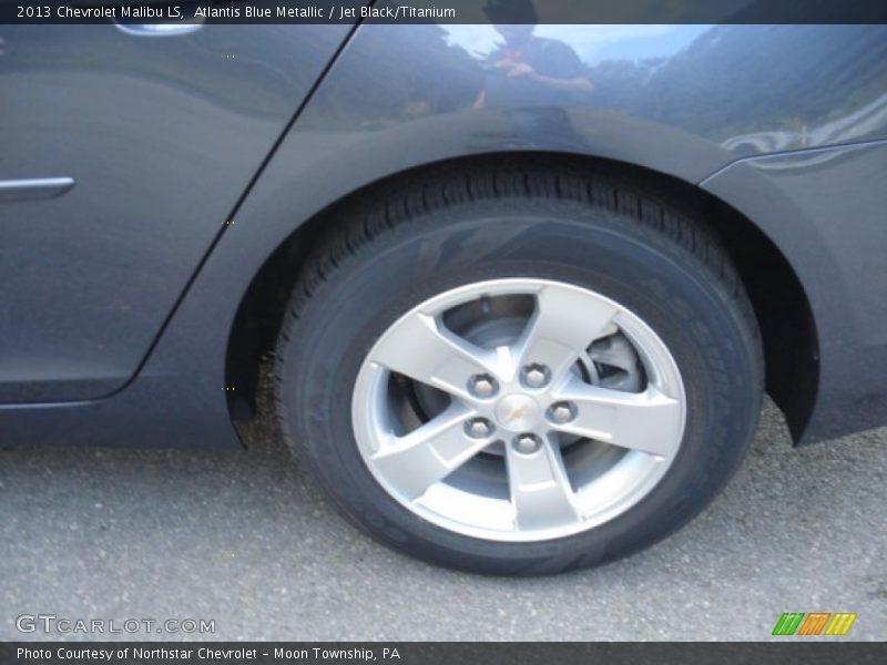 Atlantis Blue Metallic / Jet Black/Titanium 2013 Chevrolet Malibu LS