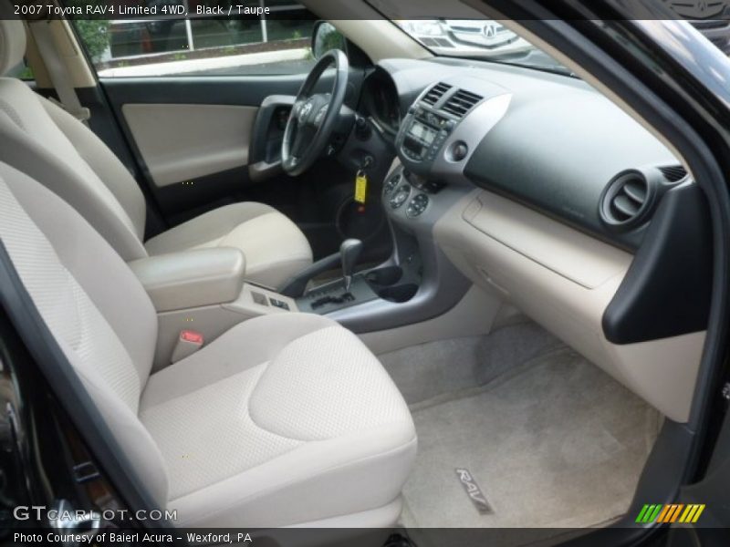 Black / Taupe 2007 Toyota RAV4 Limited 4WD