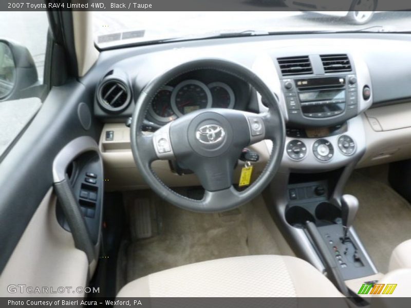Black / Taupe 2007 Toyota RAV4 Limited 4WD